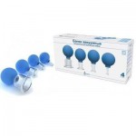 Банки вакуумные, d=50+33+22+11мм 4 шт косметические стекло