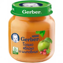 Пюре Gerber яблоко шиповник с 5 мес 130 г