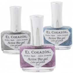 Лак для ногтей El Corazon Актив био-гель колр гель полиш Лардж голограм 16 мл 423/537