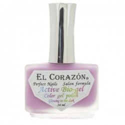 Лак для ногтей El Corazon Актив био-гель светящийся в темноте 16 мл 423/495