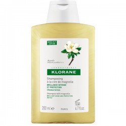 Шампунь Klorane с воском магнолии для интенсивного блеска и защиты тусклых волос 200 мл