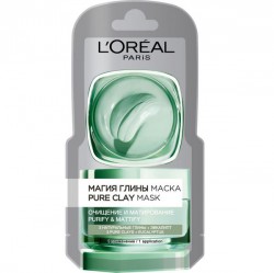 Маска L'Oreal Магия Глины очищение и матирование 6 мл