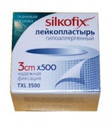 Пластырь Silkofix на тканевой основе р. 3смх500см 1 шт.
