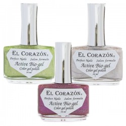 Лак для ногтей El Corazon Актив био-гель колр гель полиш Френч Жаккард 16 мл 423/902