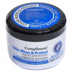 Маска для волос Compliment Колор Глосс энд Протект с эффектом ламинации 500 мл